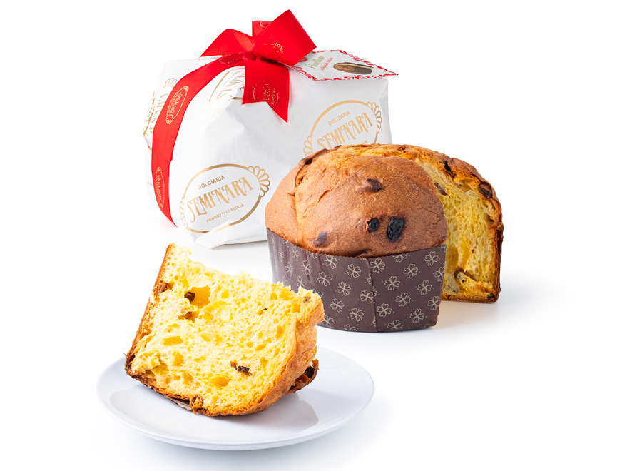 Panettone artigianale classico con uvetta