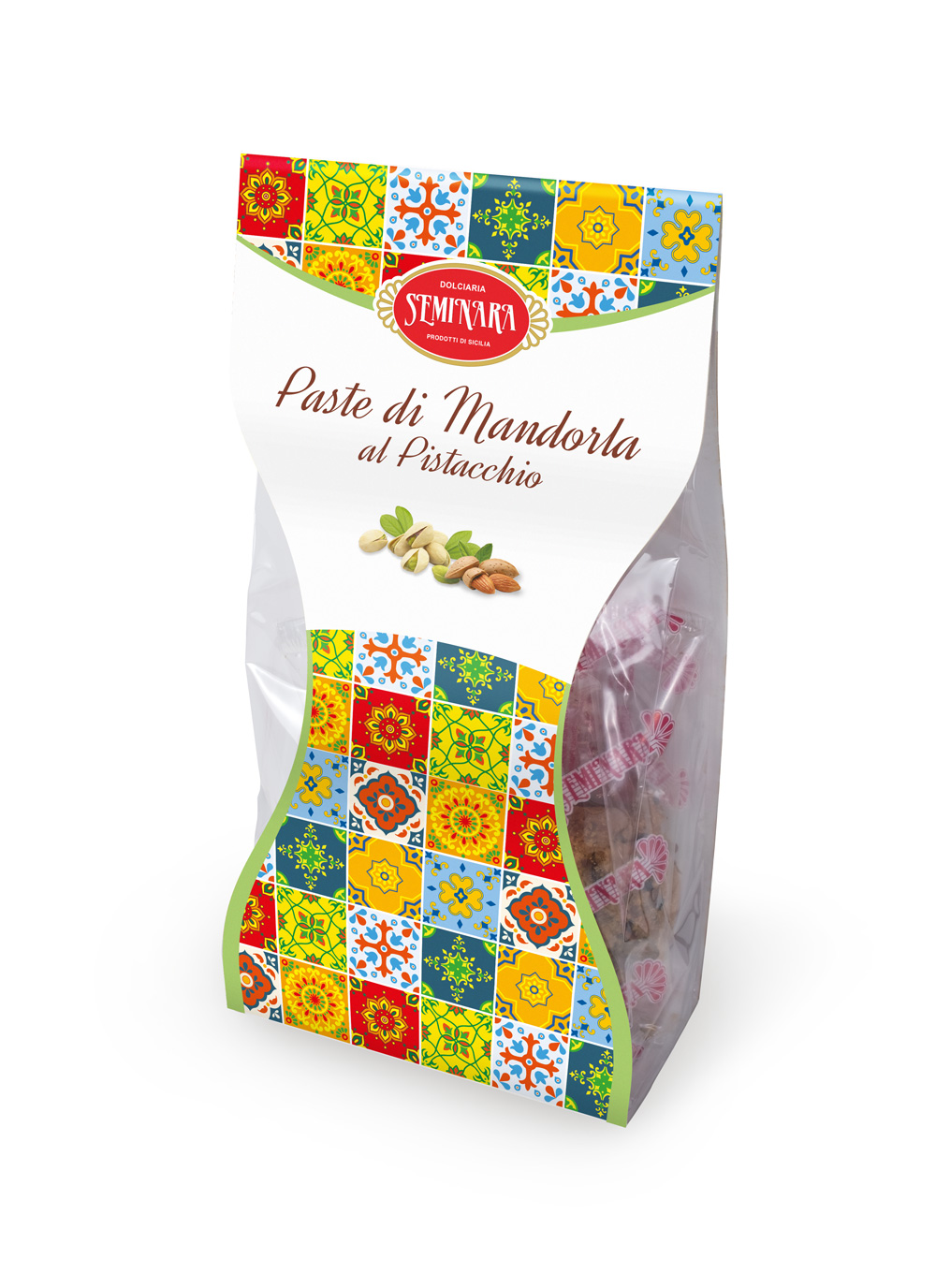 Paste di Mandorla al Pistacchio confezione 200g